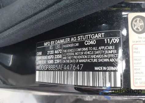 2010 Mercedes-Benz C 300 Luxury 4Matic/Sport 4Matic from USA, damaged, VIN WDDGF8BB5AF447647